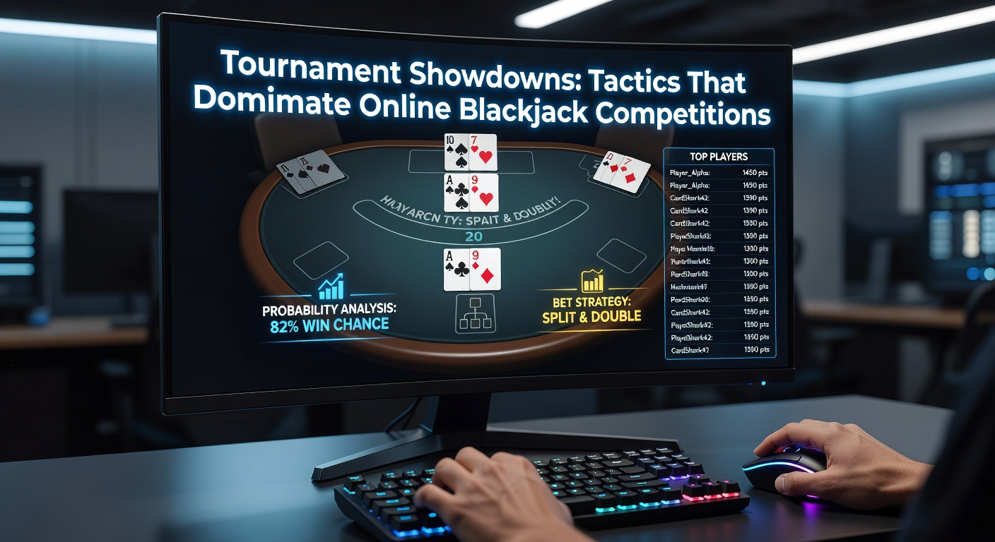 Nahaufnahme eines Turnier-Leaderboards mit aufsteigenden Chip-Stacks und spannungsgeladenen Spielern